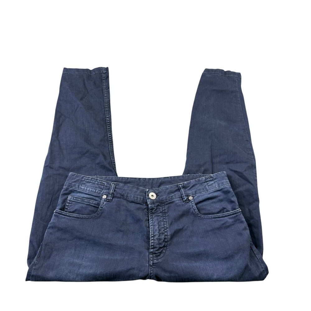 Eleventy Blue Garment Dyed Mens 5 Pocket Pant Size 33x27